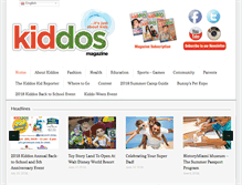 Tablet Screenshot of kiddosmagazine.com